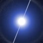 Repr&eacute;sentation d'un pulsar. // Source : Wikimedia/CC/Elmi1966 (photo recadr&eacute;e)