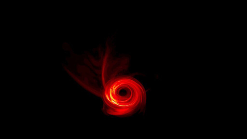Représentation d'un trou noir. // Source : Evans & Sutherland