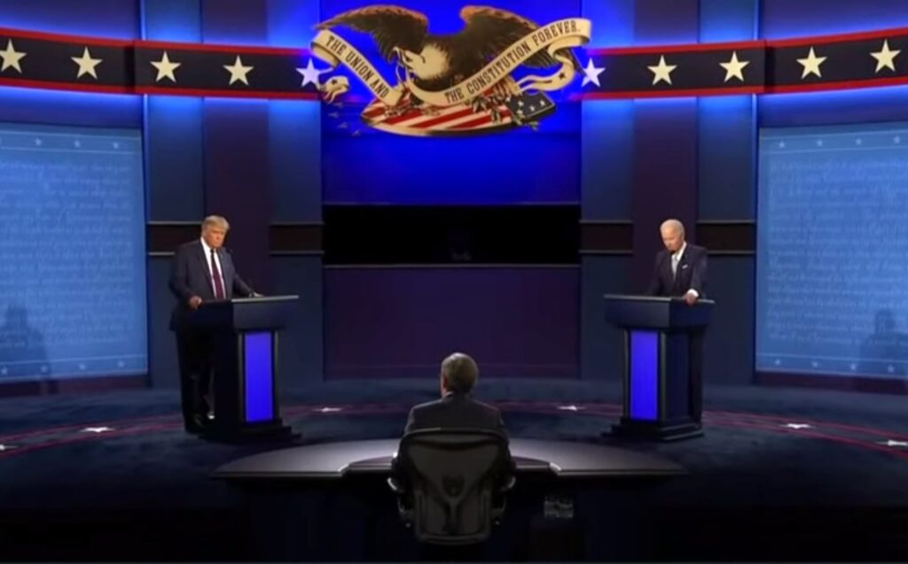 Le premier débat entre Joe Biden et Donald Trump // Source : YouTube/ Wall Street Journal