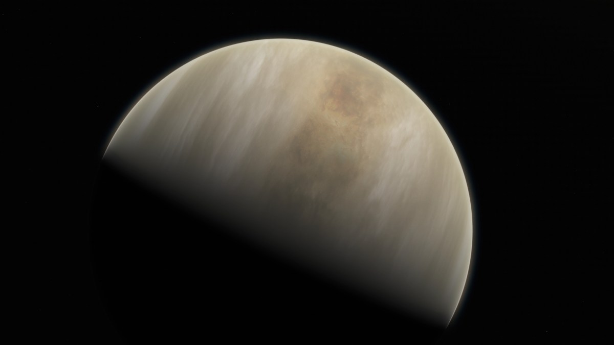 Vue d'artiste de Vénus. // Source : ESO/M. Kornmesser & NASA/JPL/Caltech