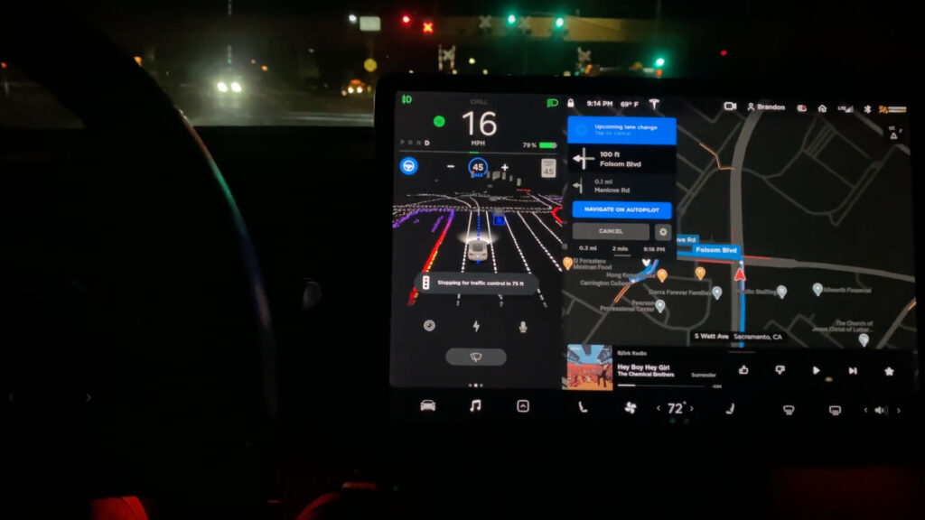 Tesla Autonomous Driving in Beta