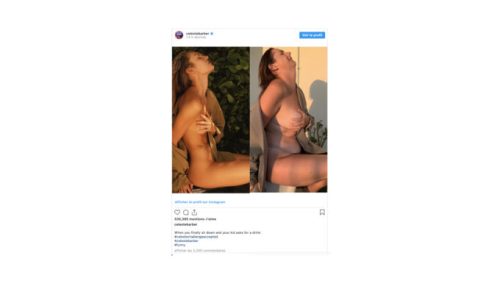 La censure sur Instagram // Source : Montage Numerama d'après Celeste Barber