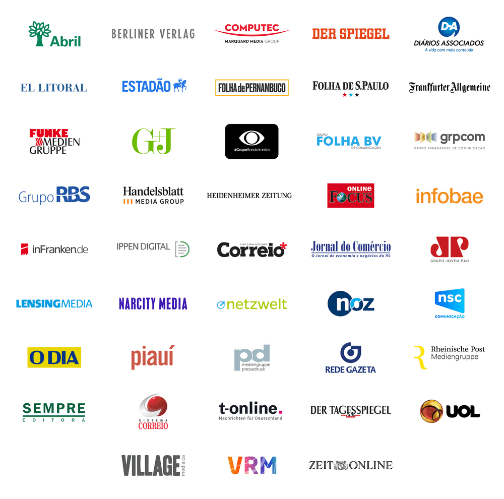 Les médias partenaires de Google sur News Showcase // Source : Google Les médias partenaires de Google sur News Showcase // Source : Google