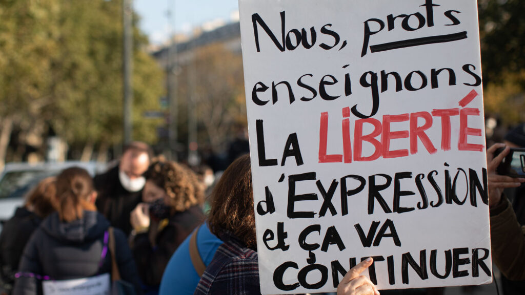 Manifestation france liberté expression