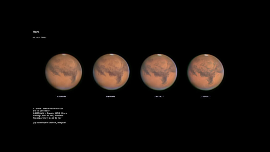 Mars le 1er octobre 2020. // Source : Flickr/CC/Dominique Dierick (photo recadrée)