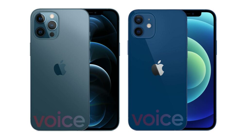 iPhone 12 Pro et iPhone 12 // Source : Voice (via Evan Blass)