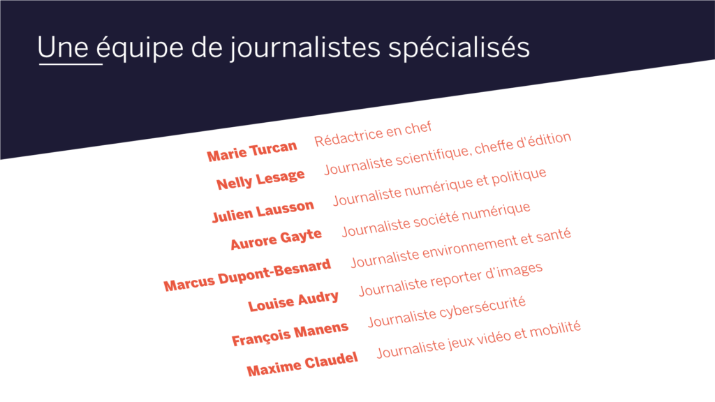 Une équipe de journalistes professionnels // Source : Claire Braikeh Une équipe de journalistes professionnels // Source : Claire Braikeh