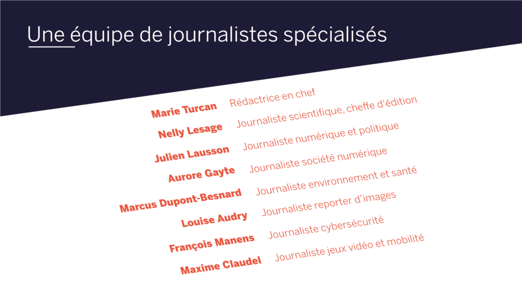 Une équipe de journalistes professionnels // Source : Claire Braikeh