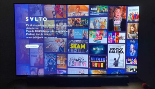 Salto sur une télé en passant par Apple TV // Source : Maxime Claudel pour Numerama