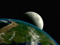 La Terre et la Lune. // Source : Pixabay (photo recadrée)