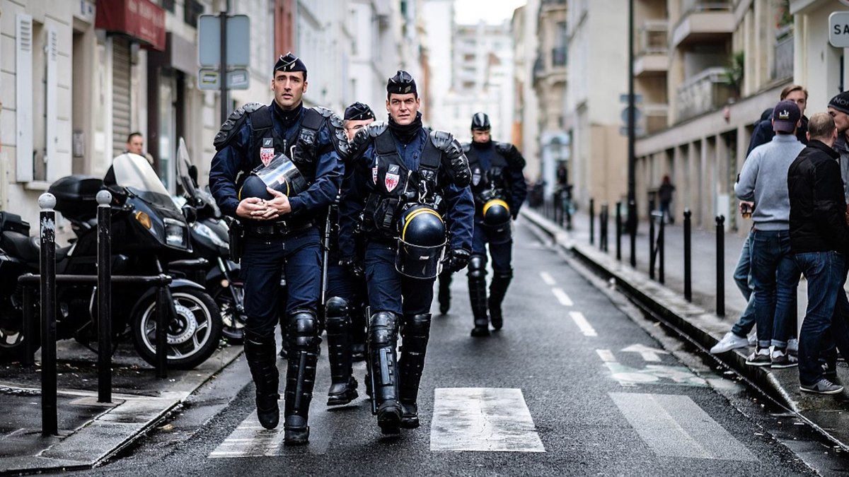 Des CRS à Paris en 2017 // Source : Wikimedia/Kristoffer Trolle