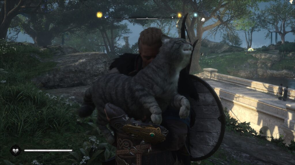 Un chat dans Assassin's Creed Valhalla // Source : Capture d'écran Xbox Un chat dans Assassin's Creed Valhalla // Source : Capture d'écran Xbox