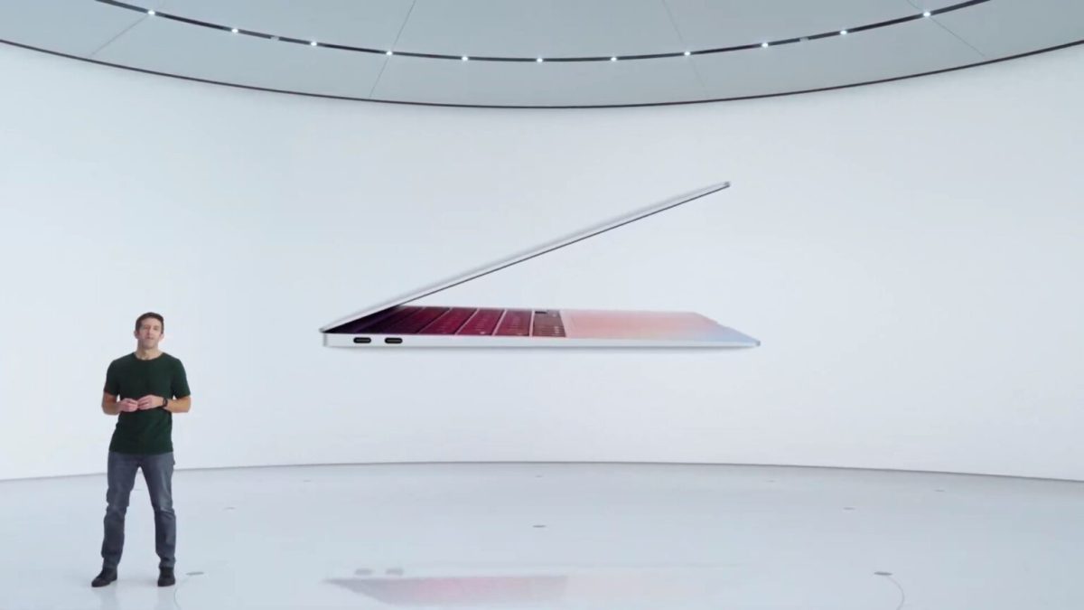 Le MacBook Air sous processeur M1 // Source : Capture d'écran Numerama