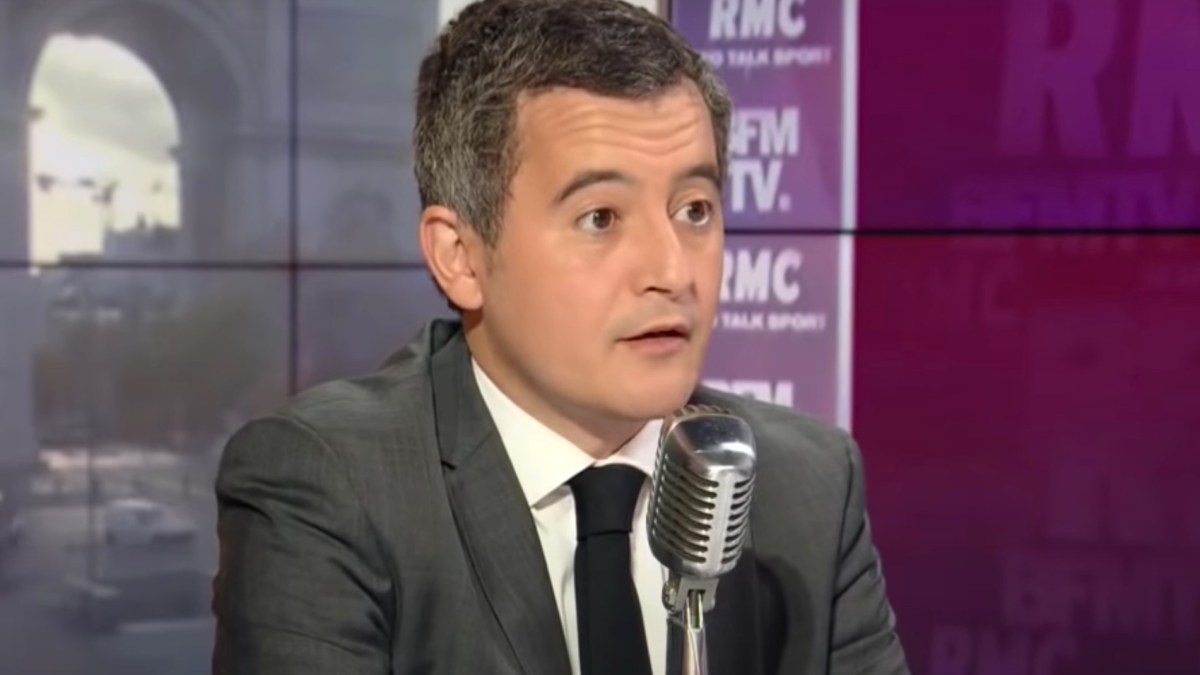 Gérald Darmanin sur RMC // Source : YouTube/RMC