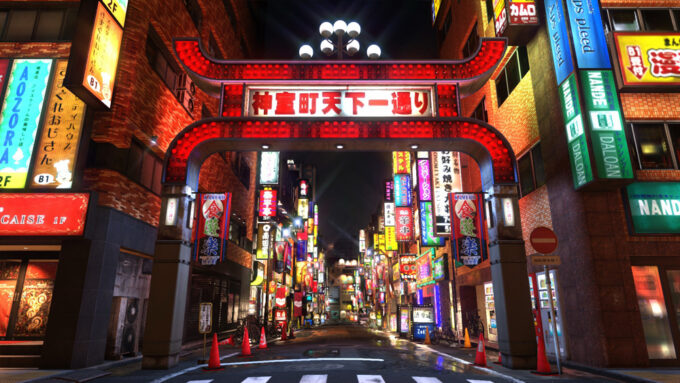L’entrée iconique de Kamurocho L’entrée iconique de Kamurocho