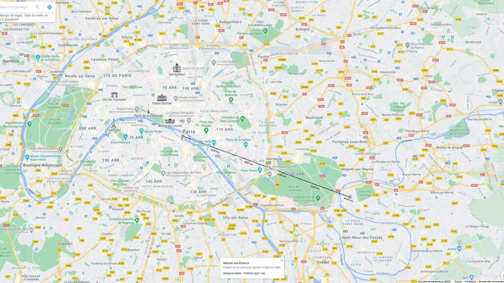Un exemple : depuis le centre de Paris, il est possible d'atteindre l'orée de la forêt de Sénart. Mais il y a aussi des espaces boisés bien plus près !