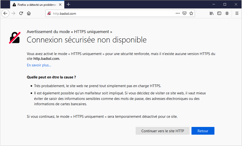 HTTP HTTPS Only
