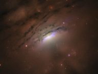 IC 5063 observée par Hubble. // Source : NASA, ESA, STScI and W.P. Maksym (CfA) (image recadrée)