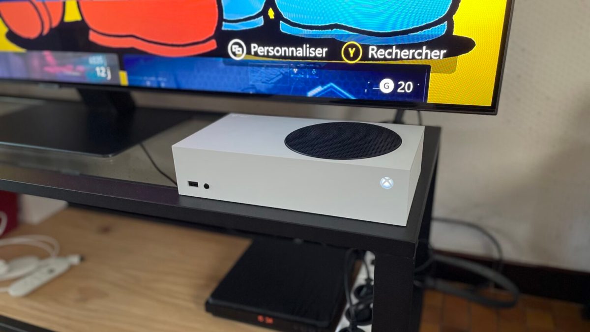 La Xbox Series S en fonctionnement // Source : Maxime Claudel pour Numerama