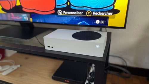 La Xbox Series S en fonctionnement // Source : Maxime Claudel pour Numerama