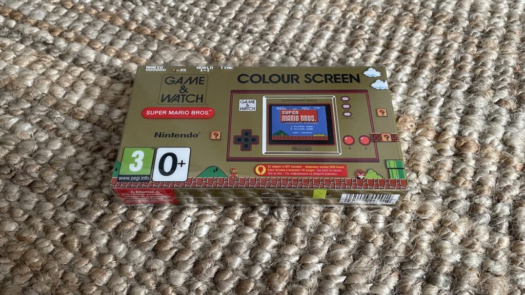 Packaging de la Game & Watch Super Mario Bros. Packaging de la Game & Watch Super Mario Bros.