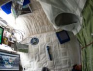 Une chambre à bord de l'ISS. // Source : Flickr/CC/Nasa Johnson (photo recadrée)