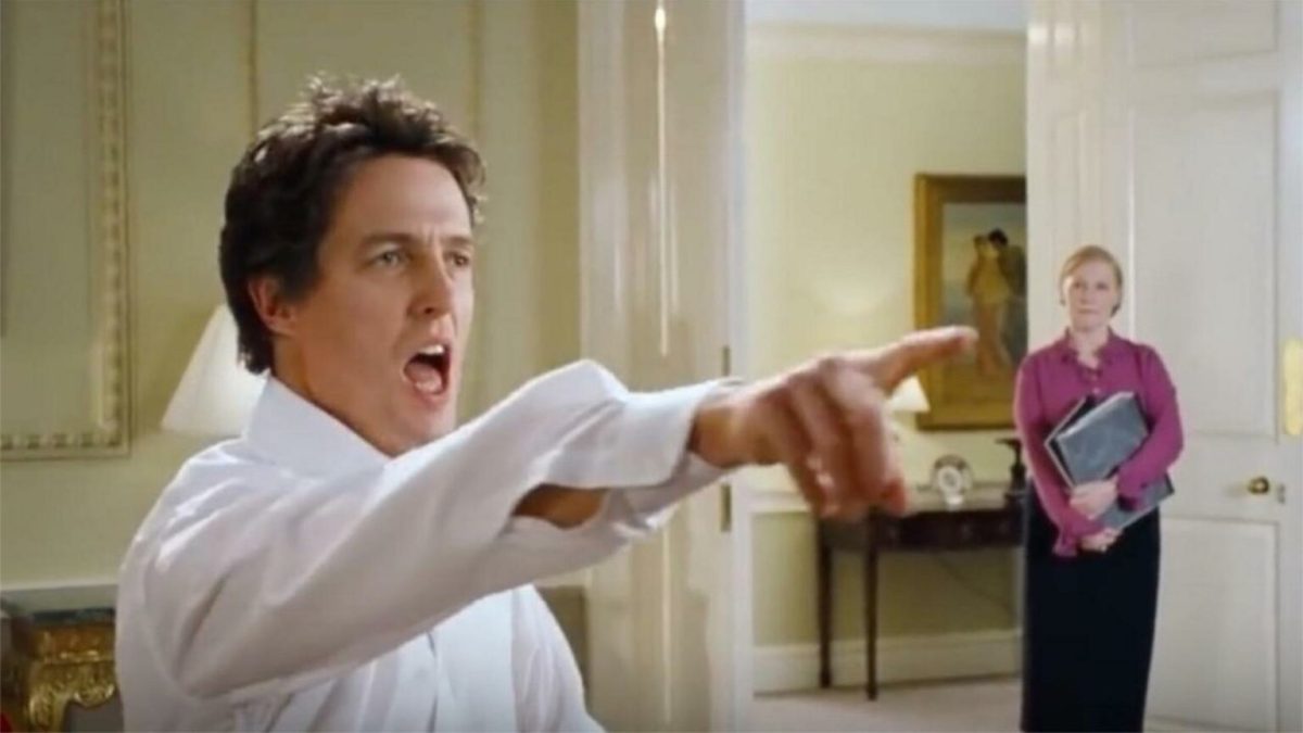 Hugh Grant dans Love Actually