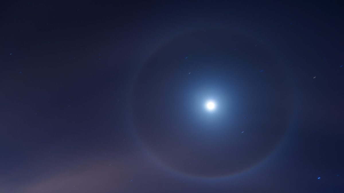 Halo lunaire. // Source : Flickr/CC/David Yu (photo recadrée)