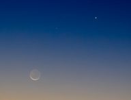 Lune, Mercure et Vénus. // Source : Flickr/CC/Luis Argerich (photo recadrée)