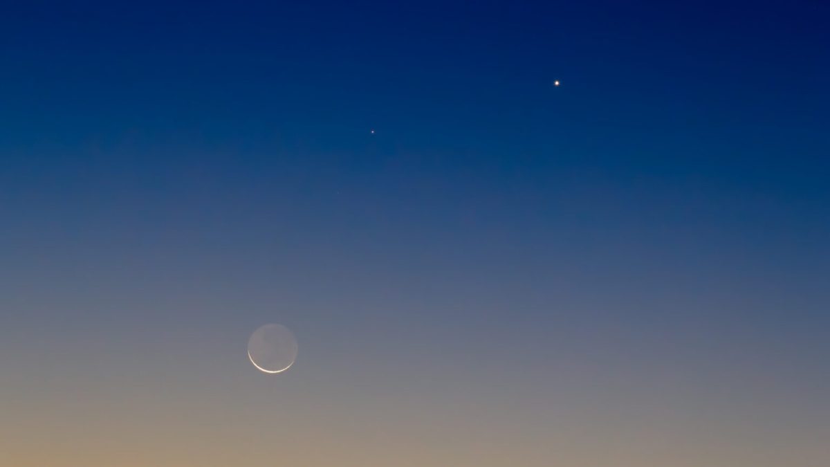 Lune, Mercure et Vénus. // Source : Flickr/CC/Luis Argerich (photo recadrée)