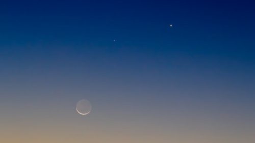 Lune, Mercure et Vénus. // Source : Flickr/CC/Luis Argerich (photo recadrée)
