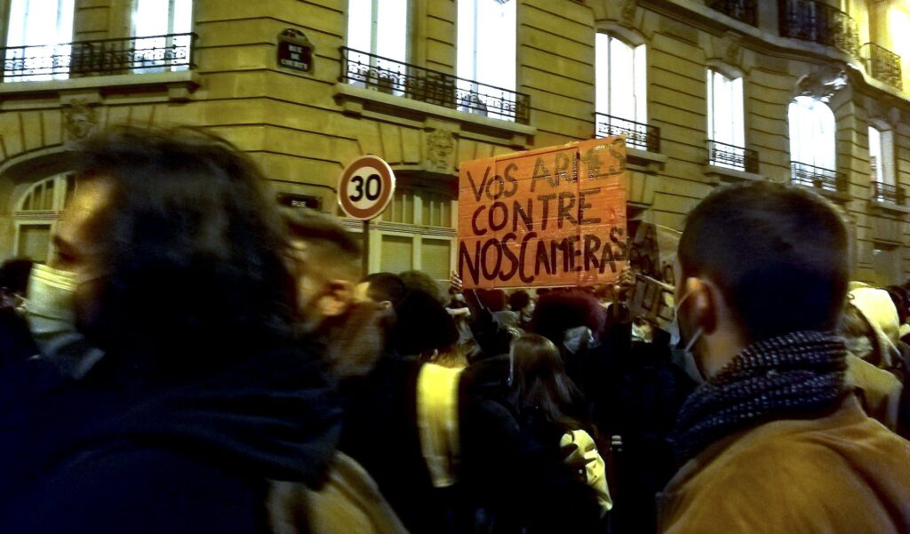 Manifestation du 17 novembre 2020 // Source : Aurore Gayte / Numerama