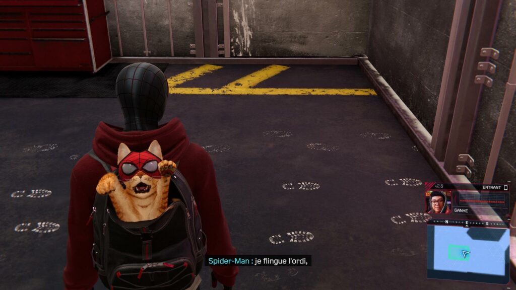 Un chat masqué dans Marvel's Spider-Man: Miles Morales // Source : Capture d'écran PS5