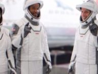 Les 4 astronautes qui iront à bord de l'ISS via SpaceX // Source : Nasa/YouTube