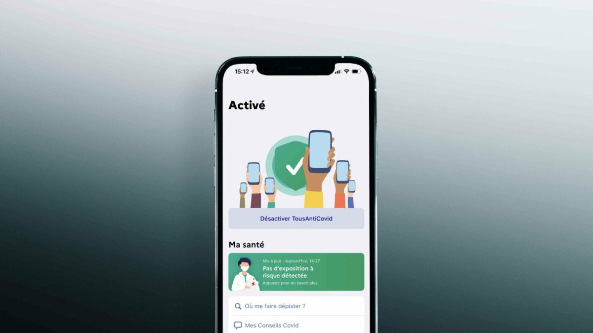 TousAntiCovid a pratiquement fait oublié l'échec de StopCovid. // Source : Arnaud Gelineau et Claire Braikeh pour Numerama