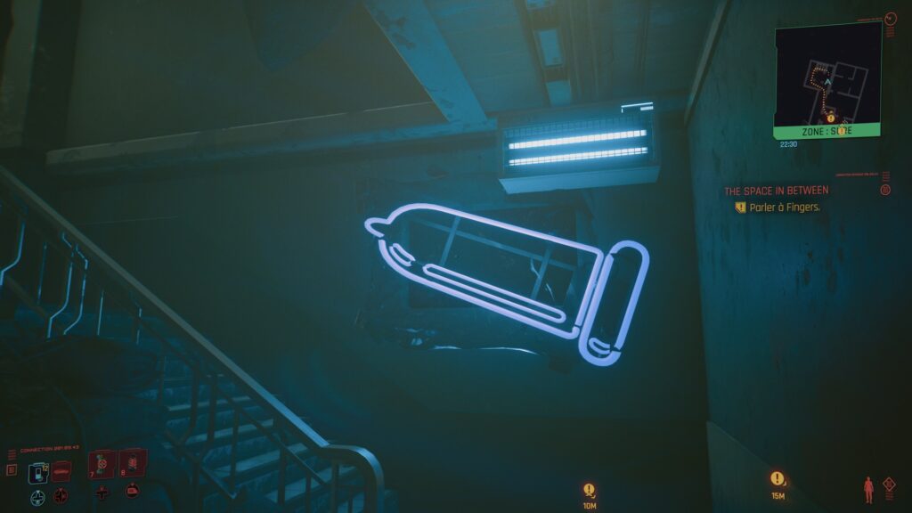 Un autre néon en forme de capote dans Cyberpunk 2077 Un autre néon en forme de capote dans Cyberpunk 2077