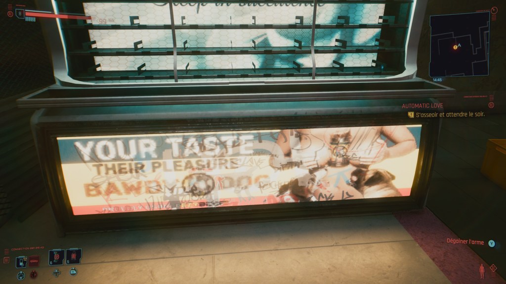 Une autre publicité pour de la nourriture pour chien dans Cyberpunk 2077 // Source : Capture d'écran Xbox