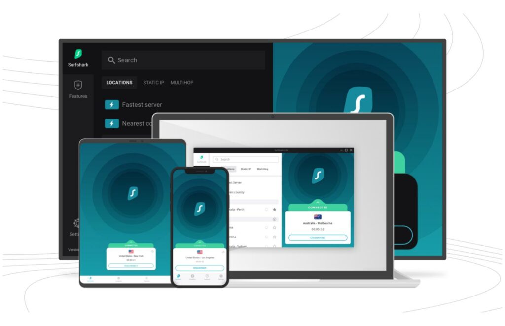 Applications VPN Surfshark