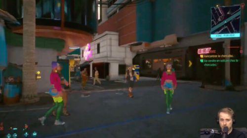 Une rue passante // Source : Capture d'écran d'une vidéo de Gamekult