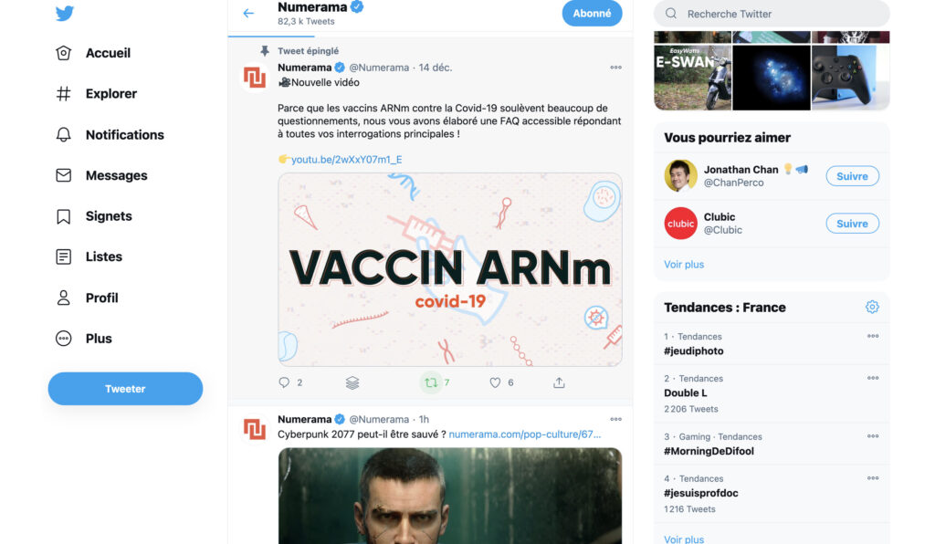 Le Retweet est de retour // Source : Capture d'écran Numerama Le Retweet est de retour // Source : Capture d'écran Numerama