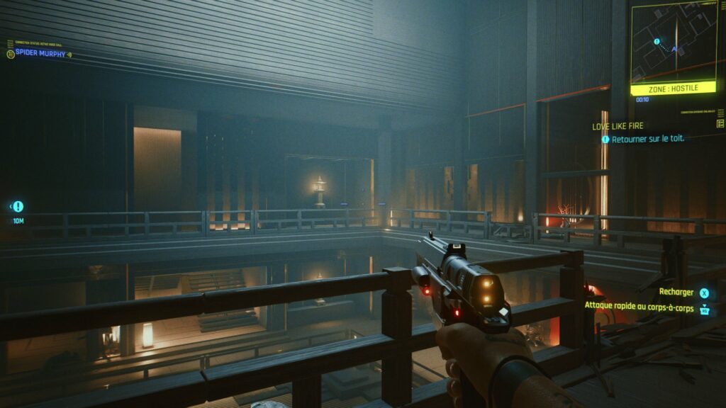 Cyberpunk 2077 est en vue à la première personne // Source : CD Projekt / Capture Numerama Cyberpunk 2077 est en vue à la première personne // Source : CD Projekt / Capture Numerama