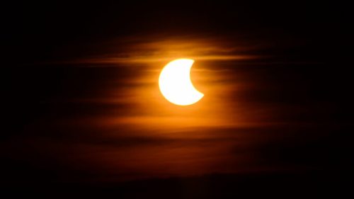 Une éclipse solaire. // Source : Flickr/CC/Erik Drost (photo recadrée)