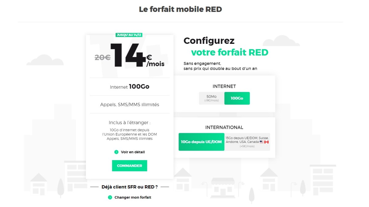 forfait red 100 Go BF