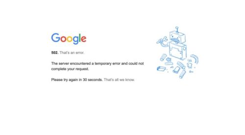 Gmail ne fonctionnait plus ce 14 décembre 2020 // Source : Capture Numerama