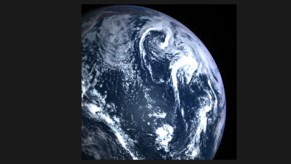 Hayabusa 2 a immortalisé la Terre. // Source : JAXA, AIST, University of Tokyo, Kochi University, Rikkyo University, Nagoya University, Chiba Institute of Technology, Meiji University, University of Aizu