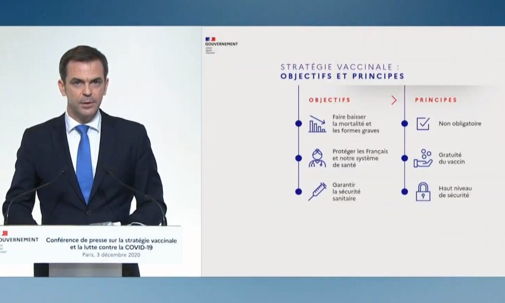 La stratégie vaccinale en France // Source : YouTube/Gouvernement La stratégie vaccinale en France // Source : YouTube/Gouvernement