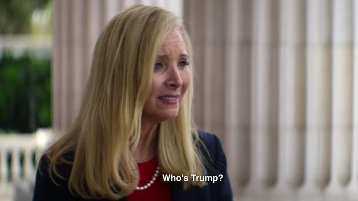 Lisa Kudrow dans "Mort à 2020" // Source : Capture d'écran Netflix