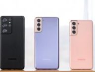 Le Galaxy S21 Ultra, le Galaxy S21+ et le Galaxy S21 de Samsung // Source : Samsung