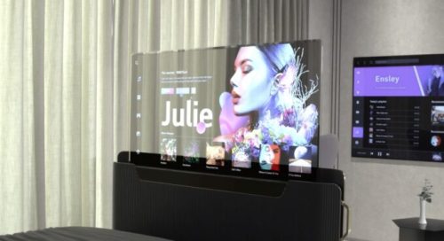 TV Transparent par LG // Source : LG Display