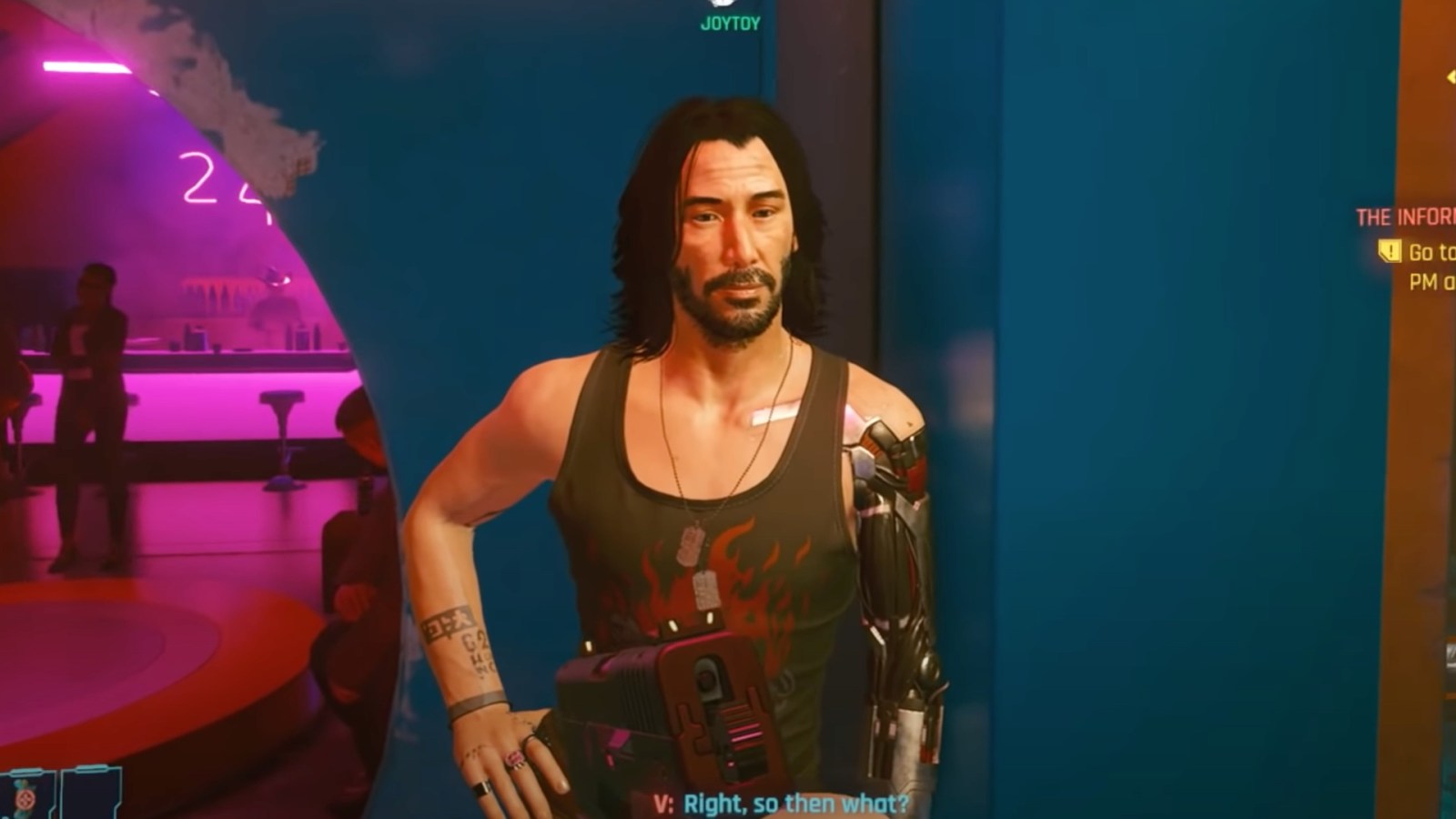 Keanu Reeves Ã  trÃ¨s envie dâ€™Ãªtre dans Cyberpunk 2